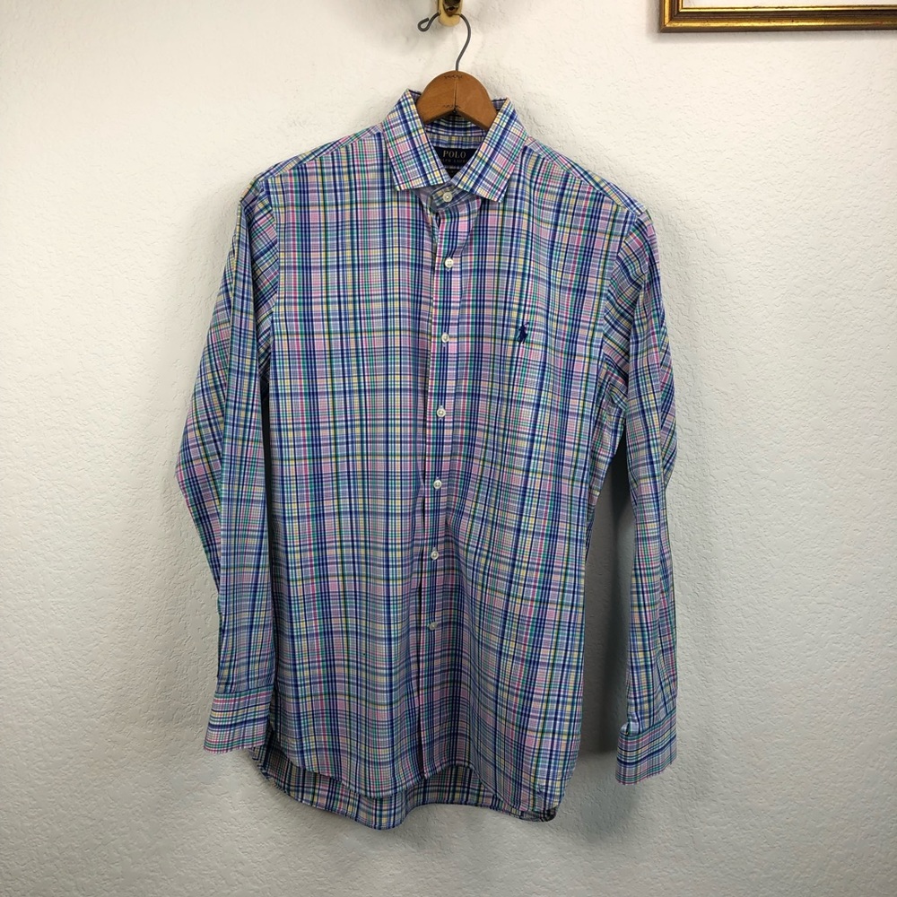 Polo Ralph Lauren Slim Fit Easy Care Plaid Button - Picture 2 of 9